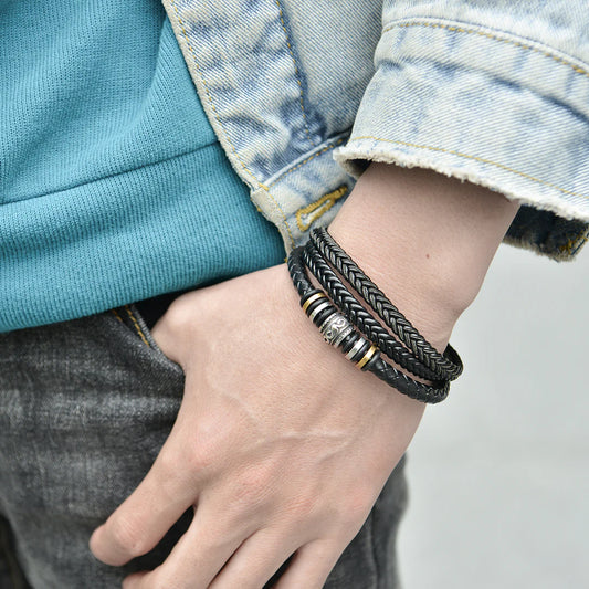 To My Son, "Love you Forever" Stacked Bracelet Gift Set