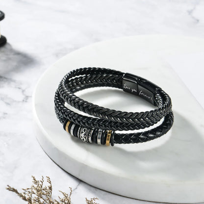 To My Son, "Love you Forever" Stacked Bracelet Gift Set